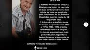 Reprodução/Redes Sociais