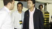 Imagem Marcos Mendes é o primeiro a chegar para o debate da Band