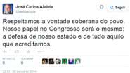 Imagem Após derrota de Aécio, Aleluia diz: respeitamos a vontade soberana do povo