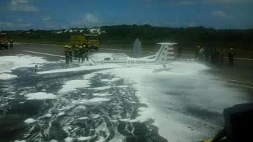 Imagem Avião da PM faz pouso de emergência em Salvador