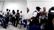 Imagem Vídeo: briga entre aluno e professor do Senai é apartada por escolta armada 