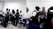 Imagem Vídeo: briga entre aluno e professor do Senai é apartada por escolta armada 