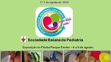Imagem Sobape promove exposição durante Semana Mundial de Aleitamento Materno