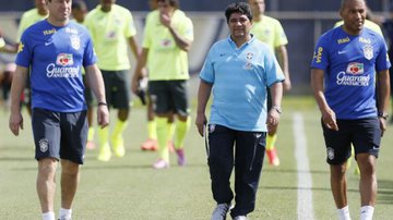 Imagem Chefe da Delegação, presidente da FBF acompanha treino da Seleção nos EUA