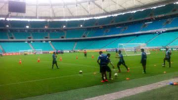 Imagem Com foco no São Paulo, Bahia encerra preparação na Arena Fonte Nova
