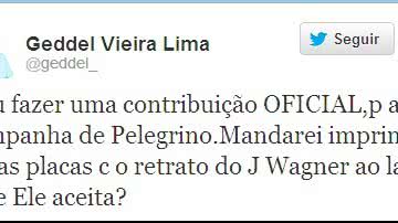 Imagem Cacique do PMDB baiano ironiza campanha de Pelegrino