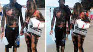 Imagem Turistas vandalizam pedra no litoral de SP e são 'pichados' por popula