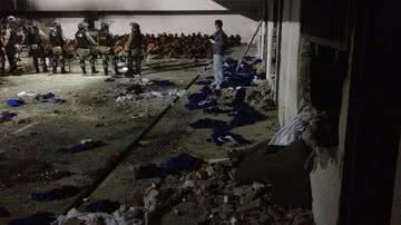 Imagem Imagens mostram área interna do Presídio de Eunápolis após fim da rebelião
