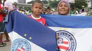 Imagem Tricolores mirins fazem a festa na chegada à Arena Fonte Nova