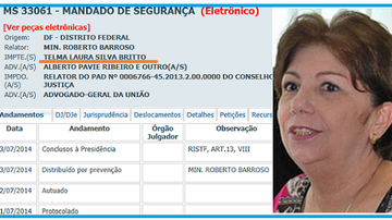 Imagem  Sem sossego, Telma Brito será julgada pelo CNJ em mais um processo