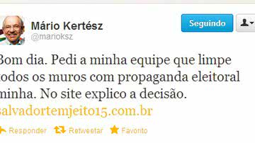 Imagem Em jogada de marketing, MK manda limpar muros com nome dele