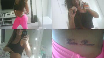 Imagem Nicole Bahls apaga tatuagem com nome do ex