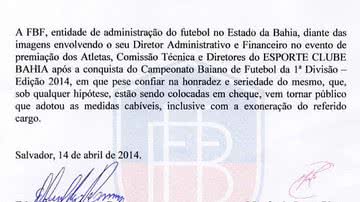 Imagem Após ‘guardar’ medalha no bolso, diretor da FBF é exonerado