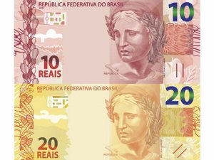 Imagem BC lança semana que vem notas de R$ 10 e R$ 20 da segunda família do real