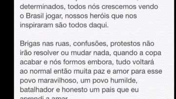Imagem Podolski prega respeito ao Brasil e Federação Alemã manda mensagem de apoio