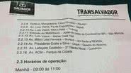 Imagem Vaza na internet programação de blitze em Salvador 