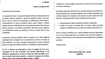 Imagem No MP, Aspra protocola documento e pede que Governo cumpra acordo