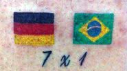 Imagem Torcedor brasileiro tatua 7 a 1 da Alemanha no Brasil: 'marcou muito'