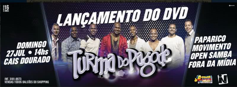 Imagem Concorra a ingressos para o lançamento do DVD da Turma do Pagode