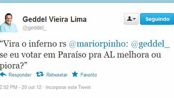 Imagem Geddel dispara contra secretário de Comunicação do governo