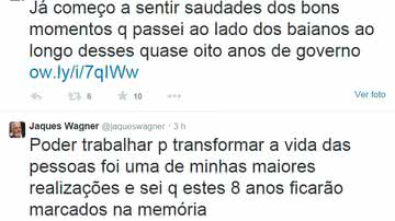 Imagem Em clima de despedida, Wagner diz: já começo a sentir saudades