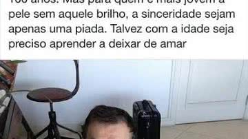 Imagem Walcyr Carrasco desabafa sobre fim de namoro em rede social