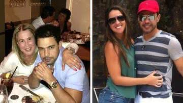 Imagem Zezé Di Camargo namora escondido com outras duas modelos