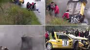 Imagem Assista: carro capota durante corrida e público escapa da morte