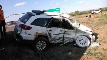 Imagem Empresário morre após capotar carro em Milagres