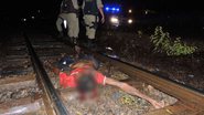 Imagem Brumado: bêbado senta em linha férrea e morre atropelado por trem