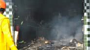 Imagem Loja é atingida por chamas em Conquista