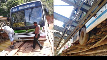 Imagem Ilhéus: ônibus tomba em ponte da BR-251