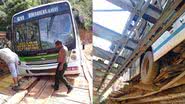 Imagem Ilhéus: ônibus tomba em ponte da BR-251