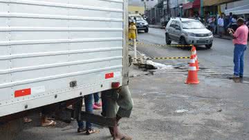 Imagem Caminhão atropela e mata jovem de 13 anos no Pau Miúdo