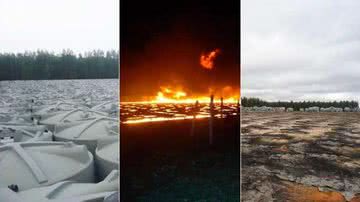 Imagem Incêndio destroi cisternas doadas pelo governo em Maracás