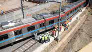 Imagem  Após sair do trilho, metrô de Salvador tem serviço interrompido