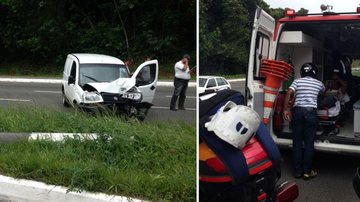 Imagem Motorista cochila ao volante e derruba poste na Avenida Luís Eduardo Magalhães