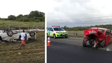 Imagem "Pega" na Linha Verde: motoristas ficam feridos e carros destruídos