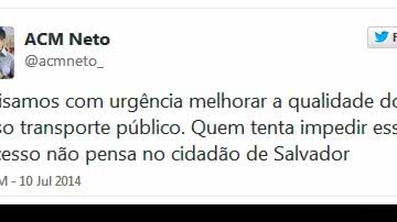 Imagem Neto manda indireta para Wagner: “Não pensa no cidadão de Salvador”