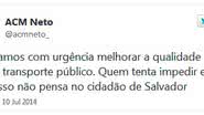 Imagem Neto manda indireta para Wagner: “Não pensa no cidadão de Salvador”