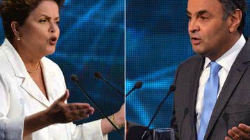 Imagem Veritá/Hoje em Dia/Record: Aécio 53% e Dilma 46%