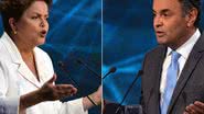 Imagem Veritá/Hoje em Dia/Record: Aécio 53% e Dilma 46%