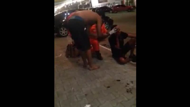 Imagem Vídeo: homem é baleado após sair do circuito do forró em S. A. de Jesus