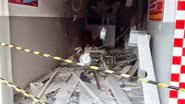Imagem Pintadas: bandidos destroem posto do Bradesco com dinamite