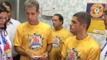 Imagem Wagner falta a lançamento de campanha antiaids