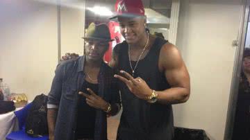 Imagem Léo Santana tieta cantor americano no Carnaval de Salvador