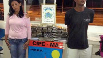 Imagem Casal preso com 50kg de maconha