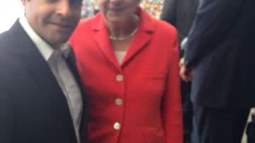 Imagem Wagner e Neto assistem goleada da Alemanha ao lado Merkel