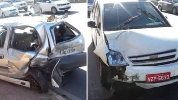 Imagem Colisão causa engarrafamento na Avenida Paralela