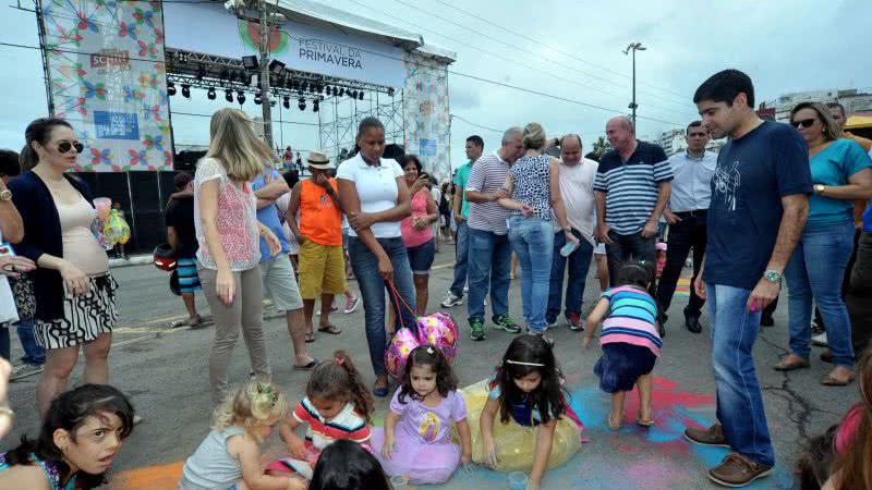 Imagem Festival da Primavera: crianças participam das atividades